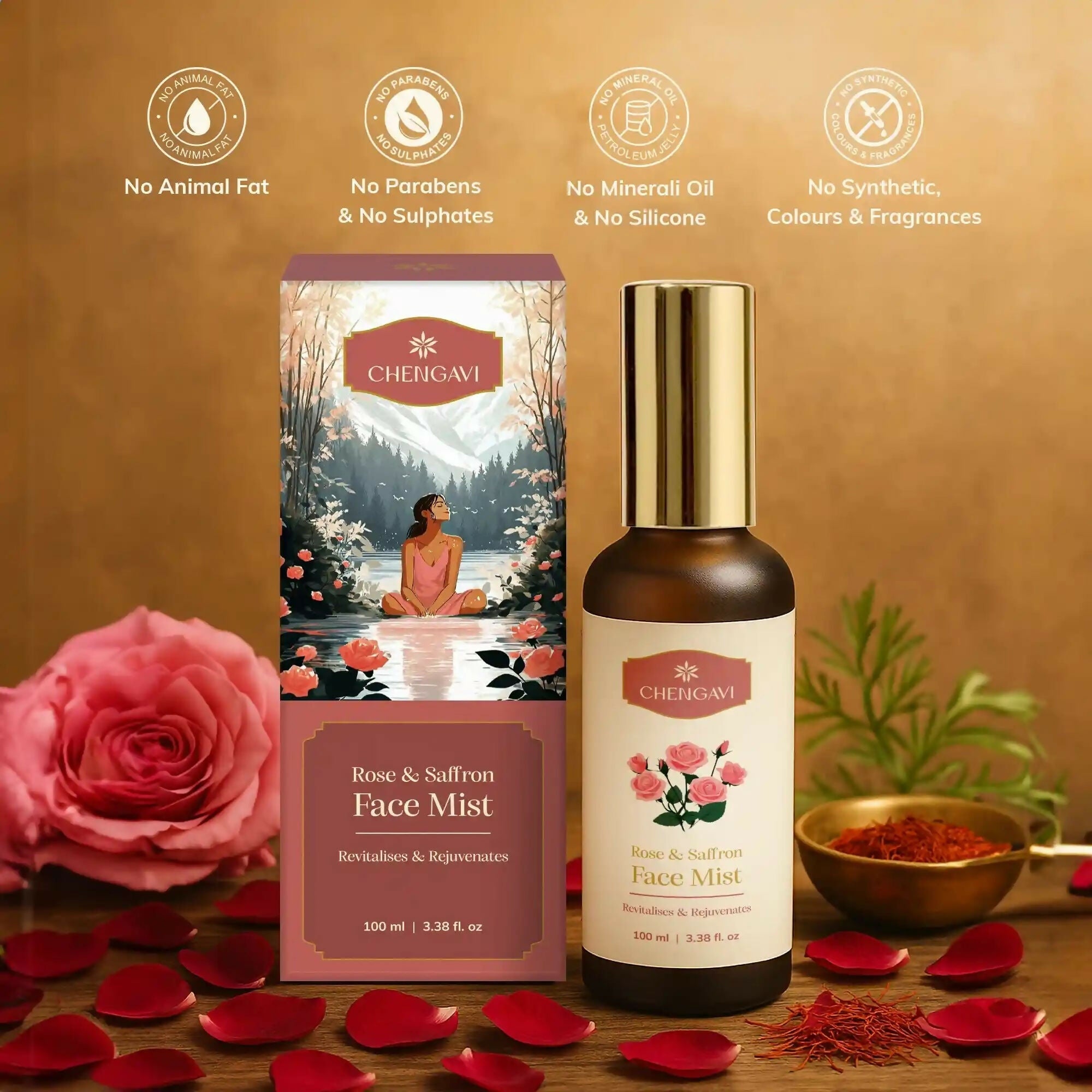 Chengavi Rose & Saffron Face Mist