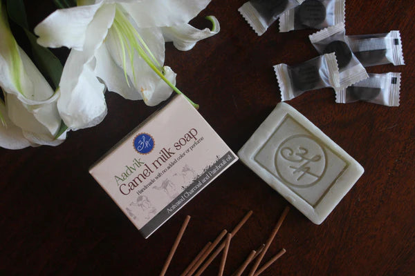 Aadvik Camel Milk Soap । With Charcoal Patchouli Oil | 100gm