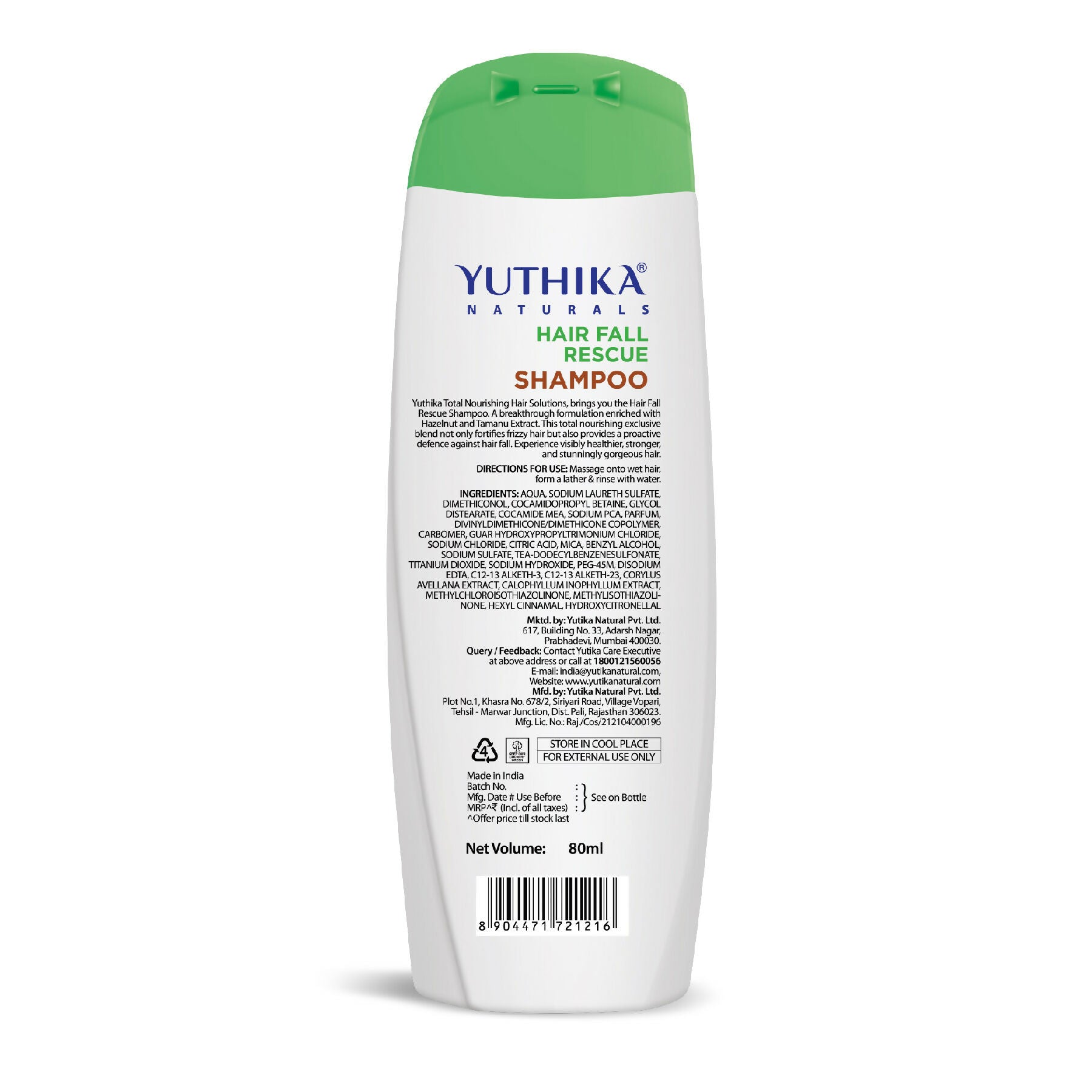 Yuthika Hair Fall Rescue Shampoo For Women & Men