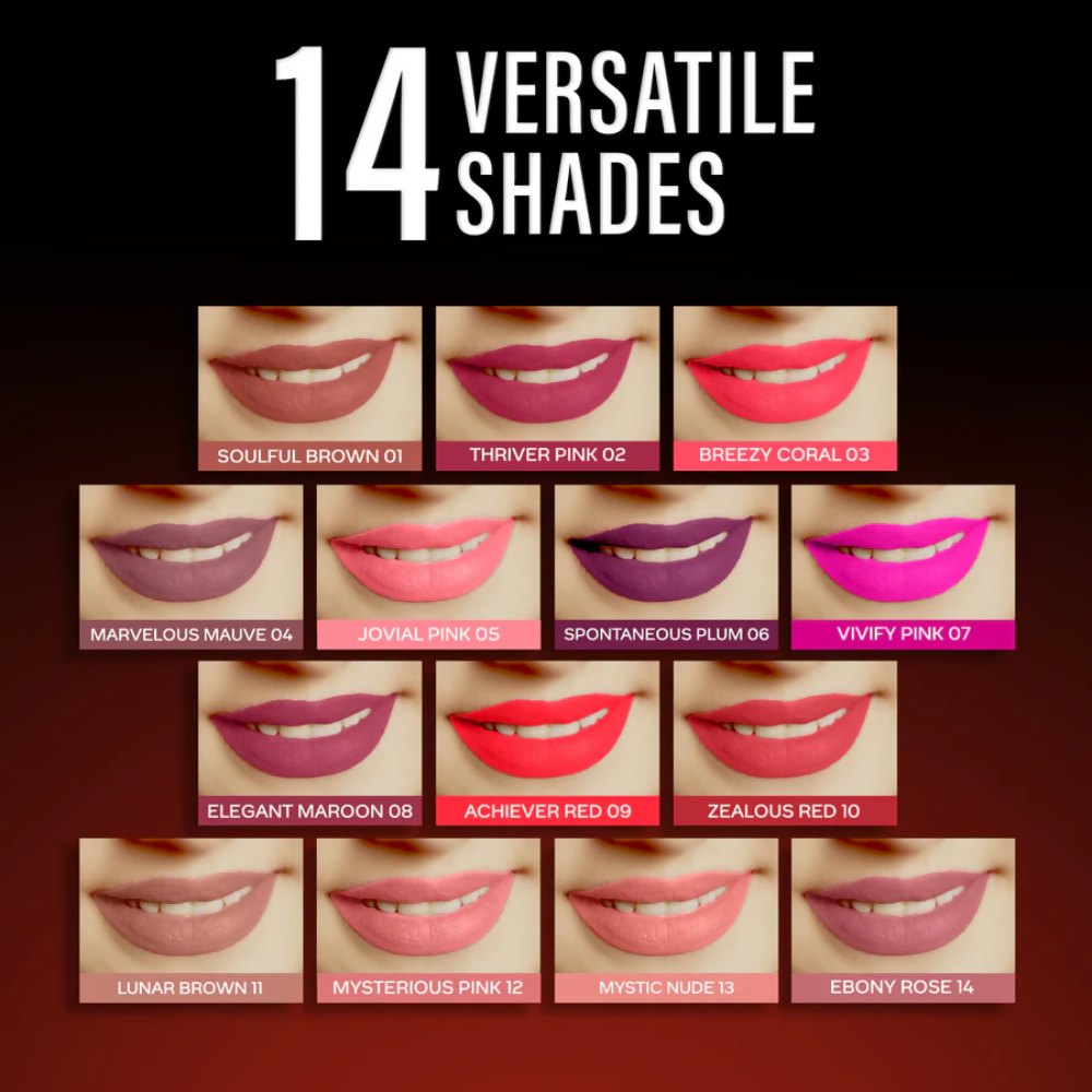Faces Canada Comfy Silk Liquid Lipstick - Zealous Red 10