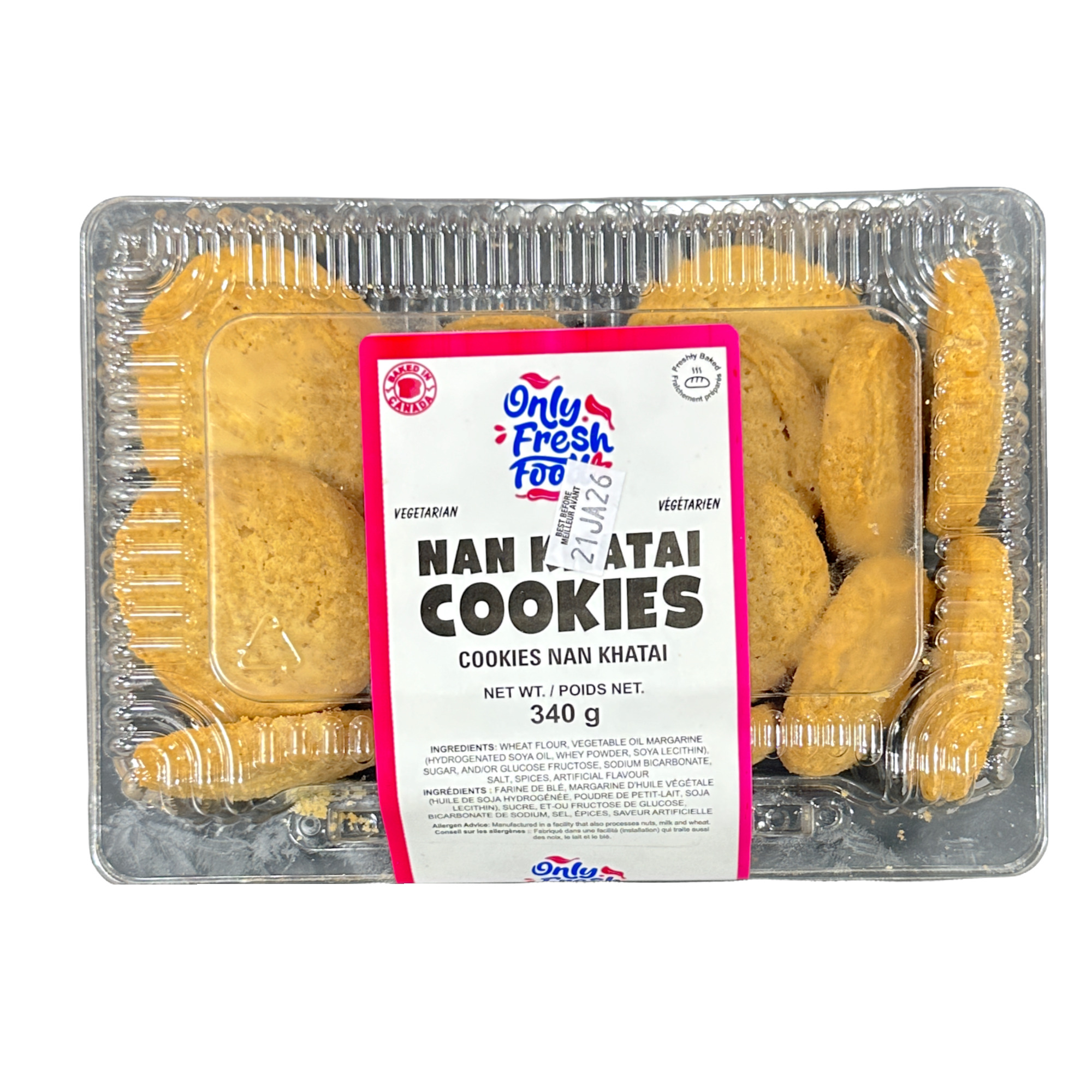 Only Fresh Food Nan Khatai Cookies 340g
