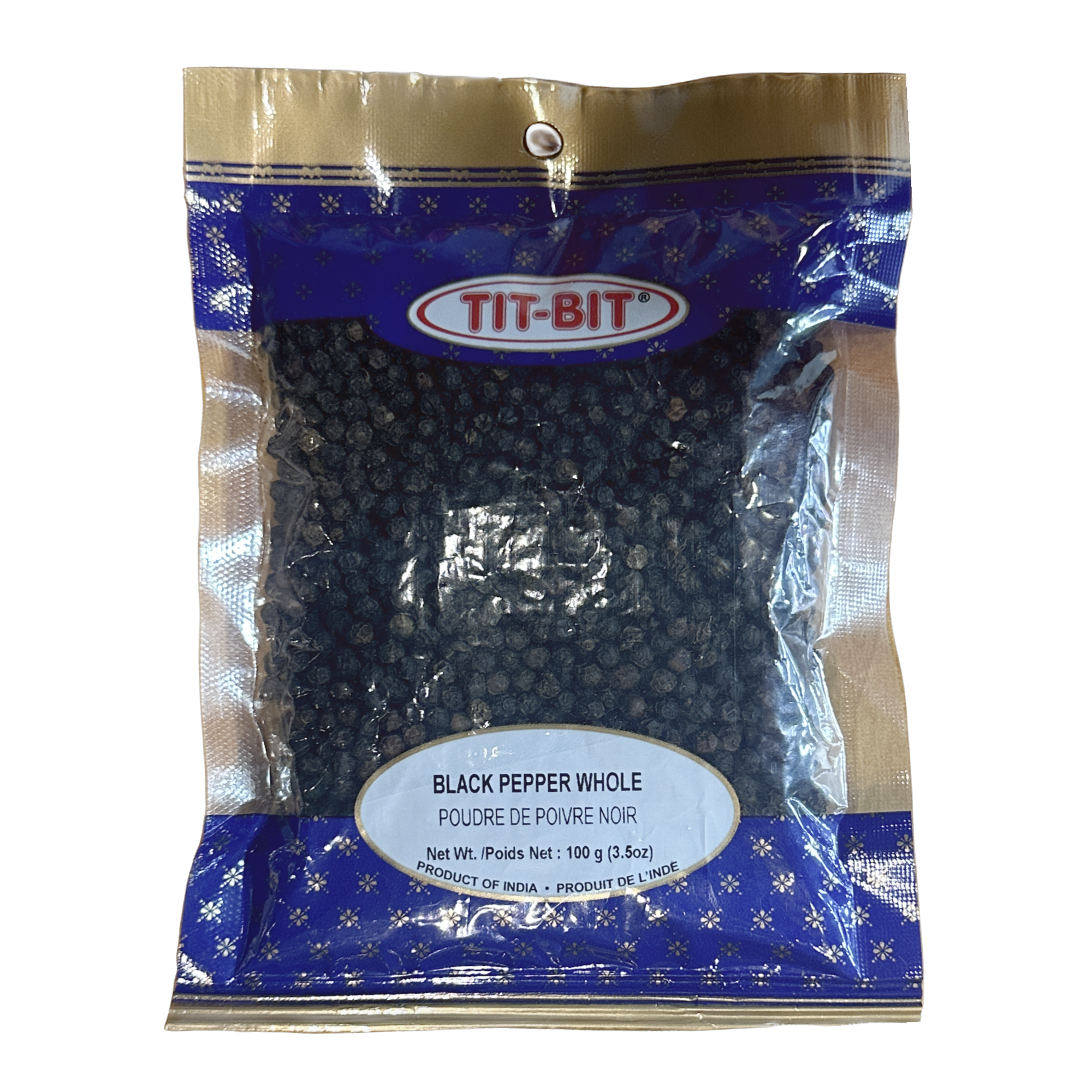 Tit-Bit Black Pepper Whole 100g