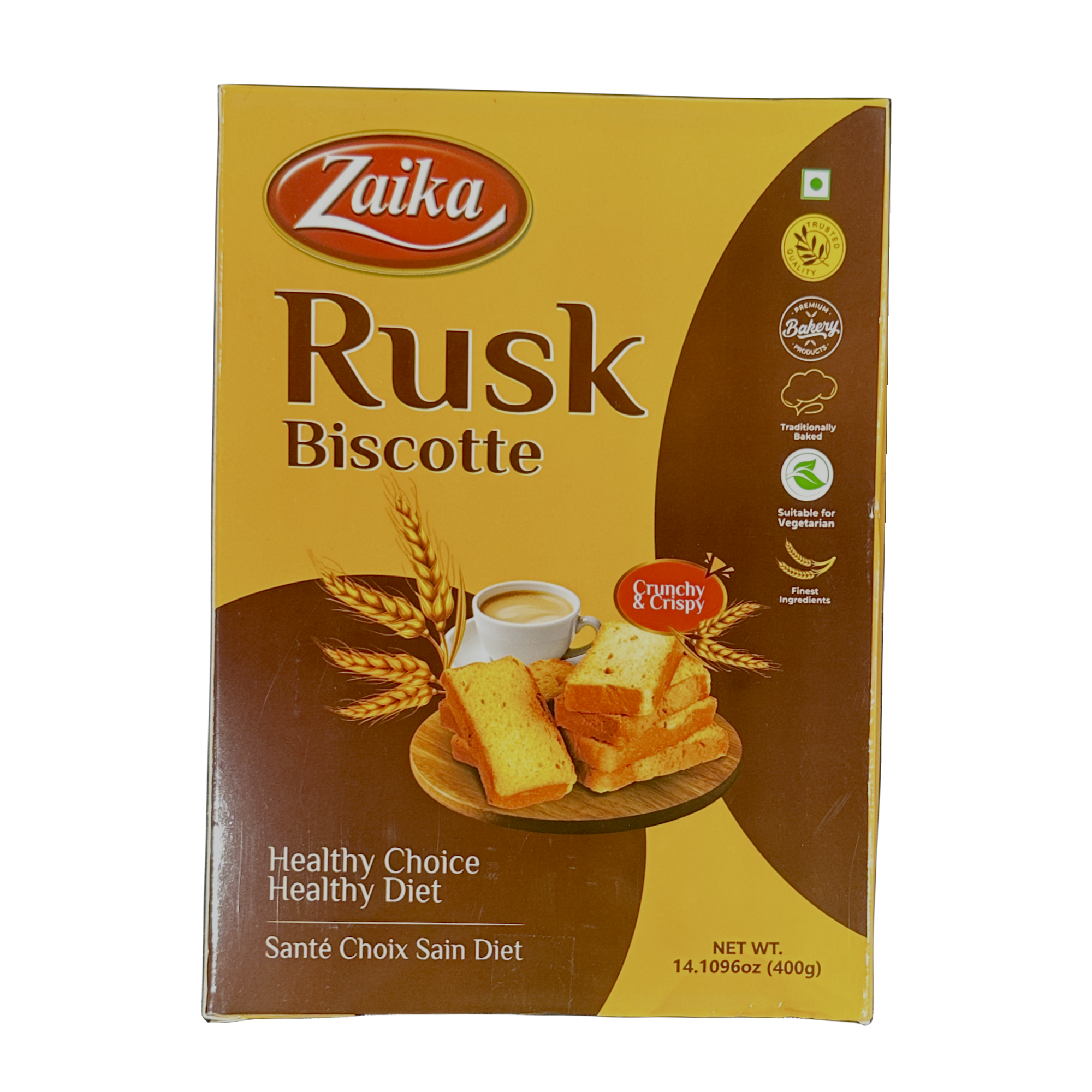 Zaika Tea Rusk Biscotte 400g