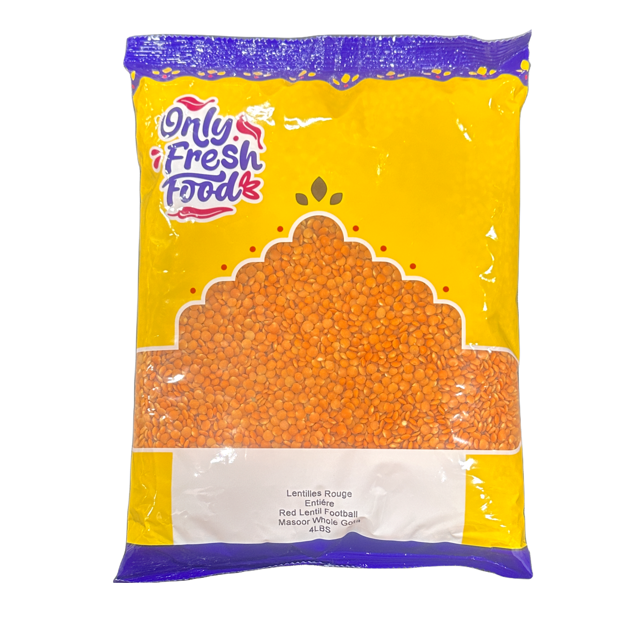 Only Fresh Food Masoor Whole Gota ( Red Lentil Footbal) 4lbs