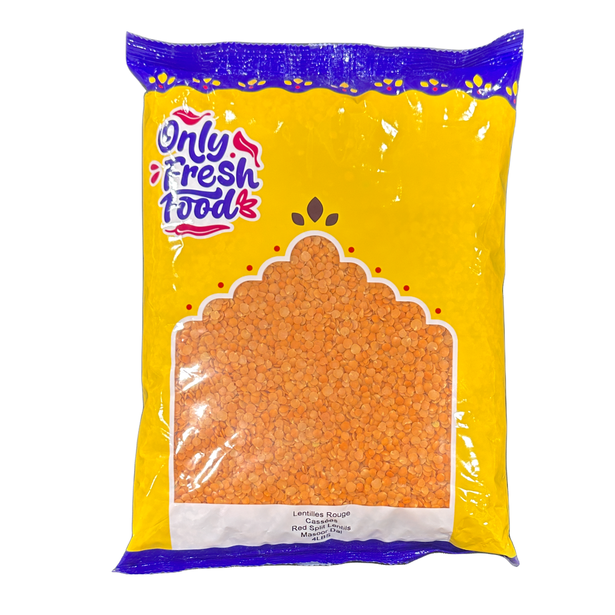 Only Fresh Food Masoor Dal (Red Split Lentils) 4lbs