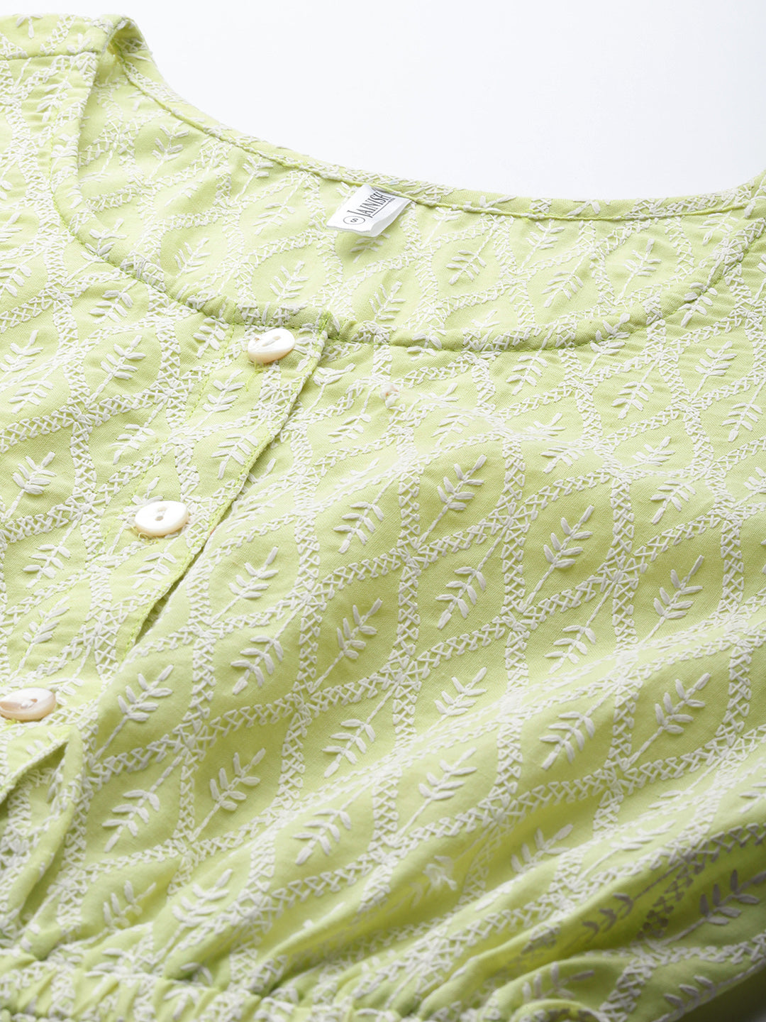 Women Chikankari Work Empire Top