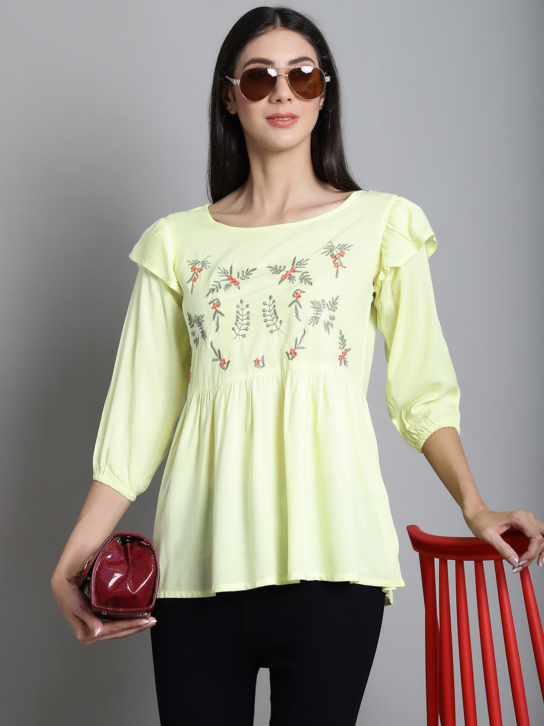 Embroidered Stylish Top