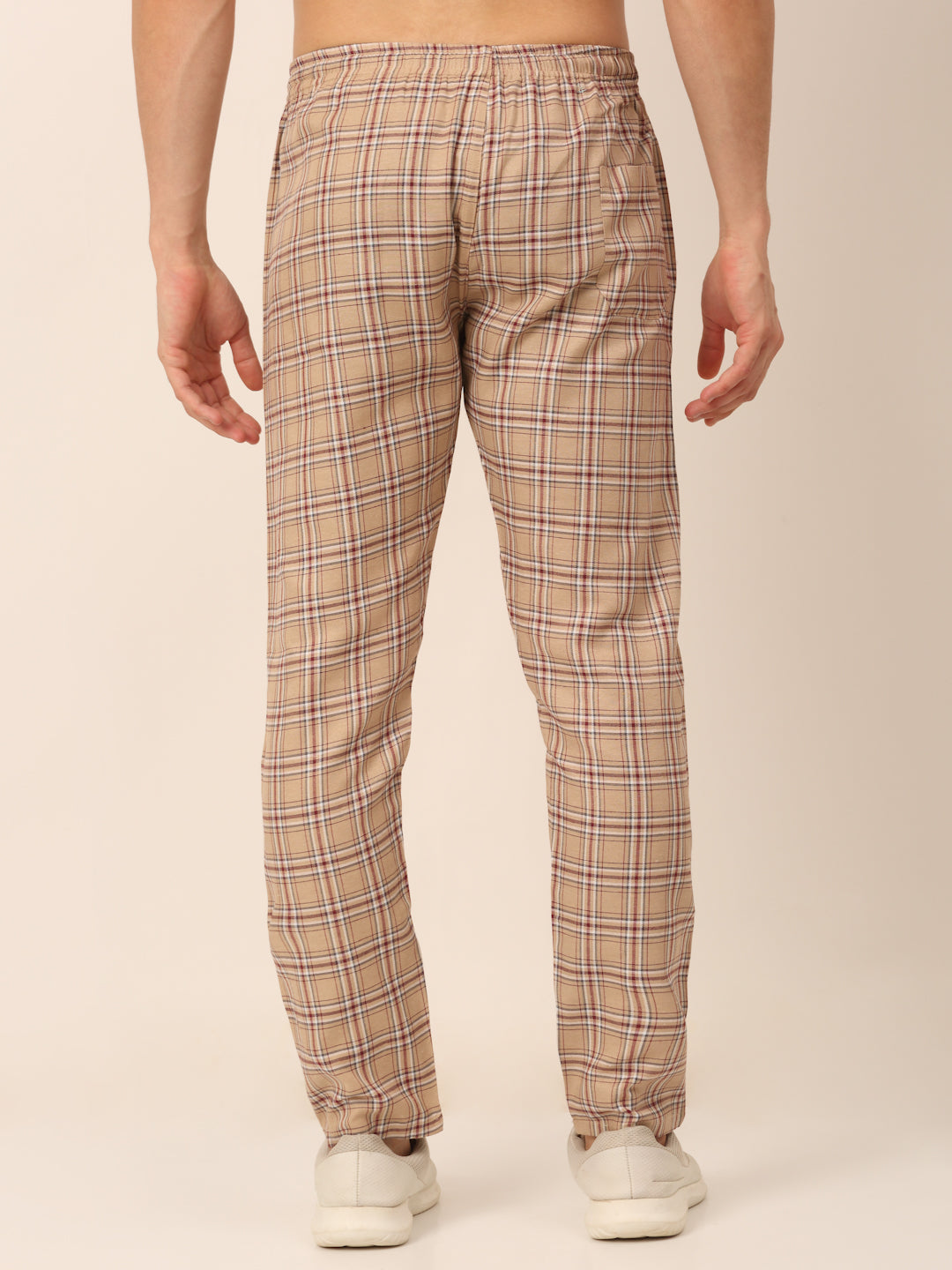 Indian Needle Men's Checked Cotton Track Pants