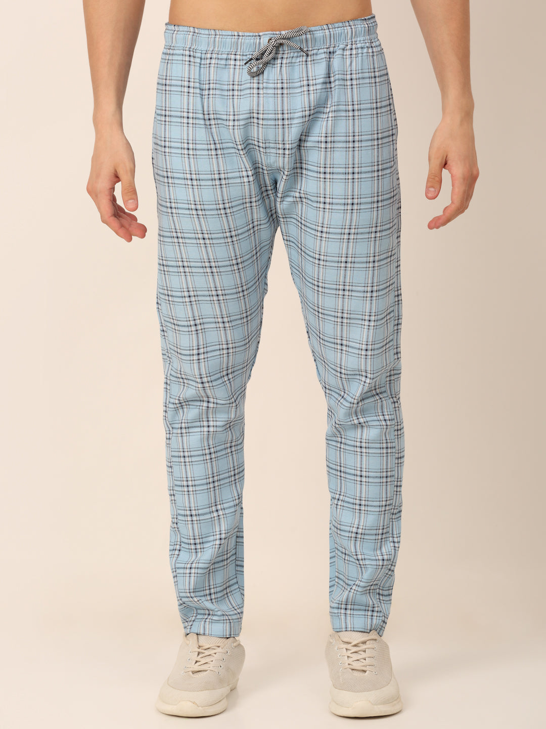 Indian Needle Men's Checked Cotton Track Pants