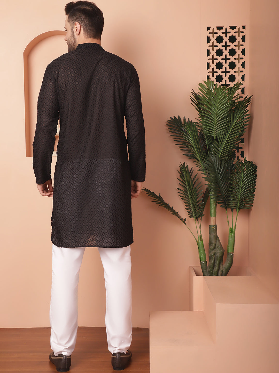 Chikankari Pure Cotton Kurta with Churidar