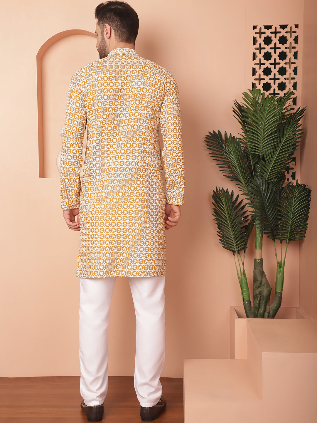 Chikankari Pure Cotton Kurta with Pyjama