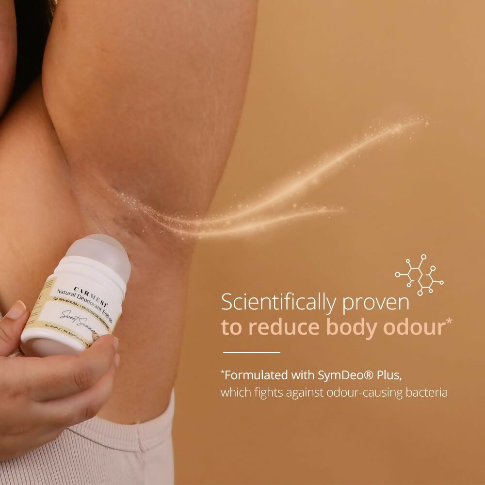 Carmesi Natural Underarm Roll On Deodorant for Women - Sweet Summer