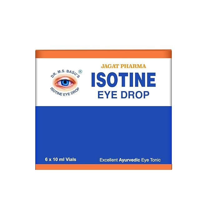 Jagat Pharma Isotine Eye Drop Palash Apamarg with 8 herbs - 6 Pack