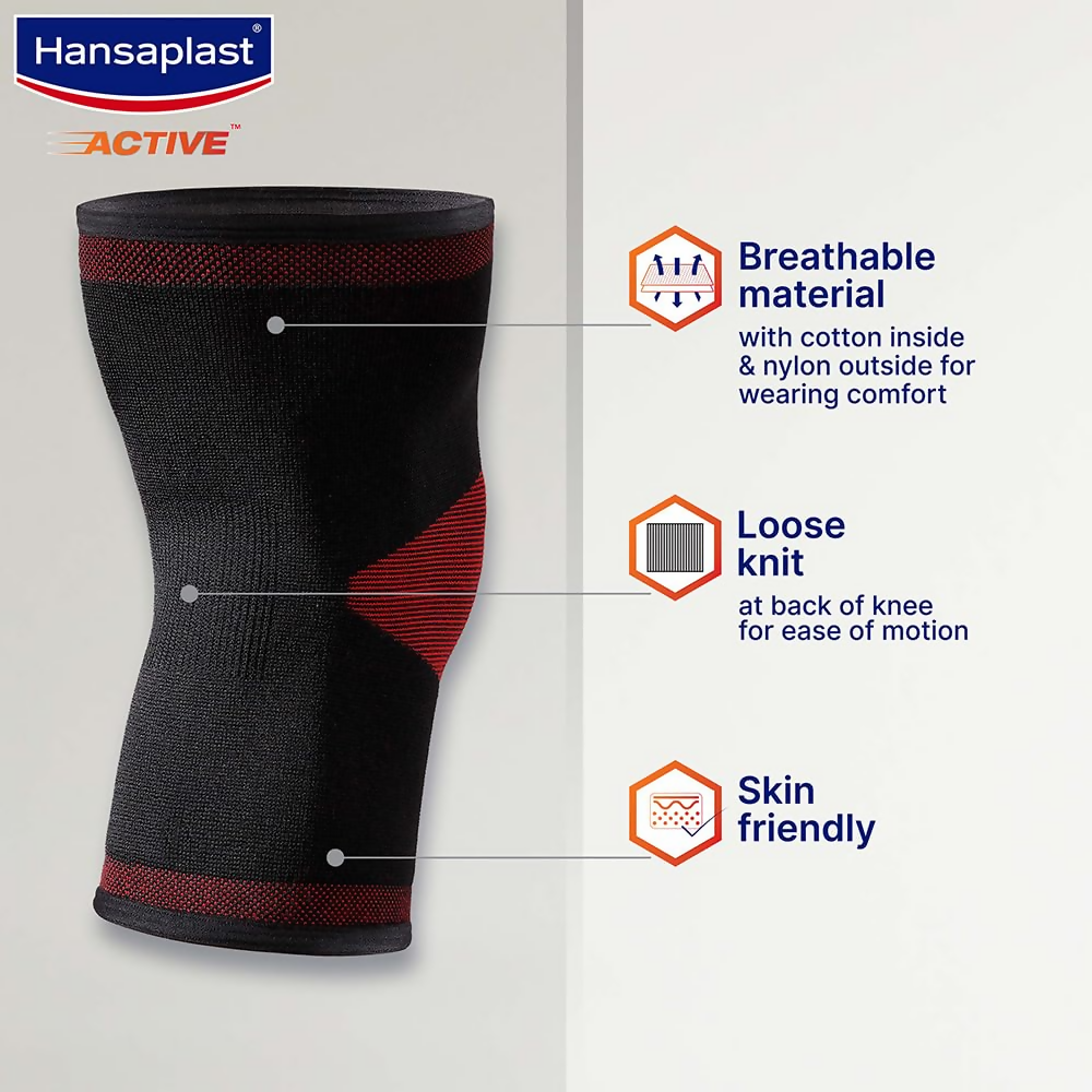 Hansaplast Active Knee Support for Men & Women (Pair)