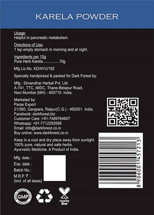Dark Forest Karela Powder