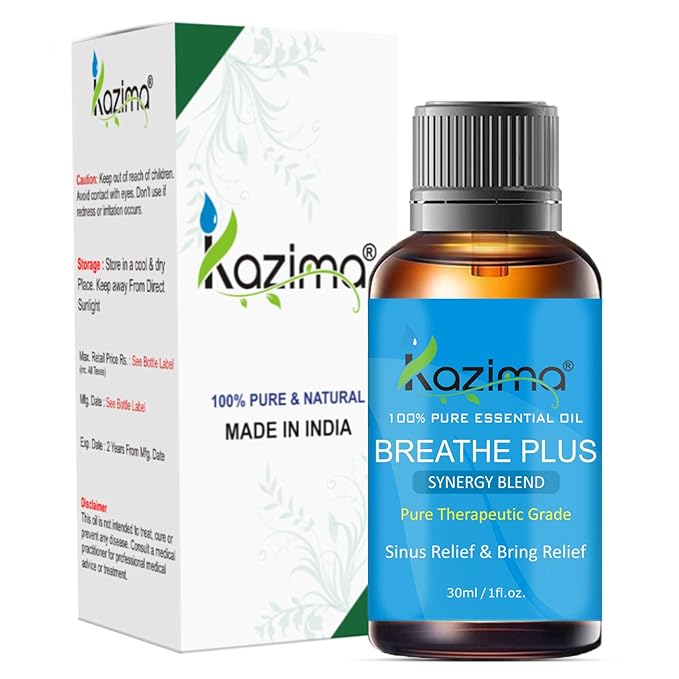 KAZIMA BREATHE PLUS BLEND ESSENTIAL Oil (30ml) Pure Therapeutic Grade