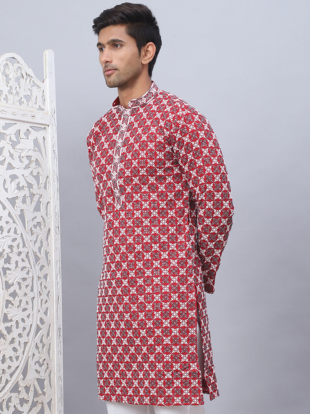 Embroidered & Sequins Kurtas for Men