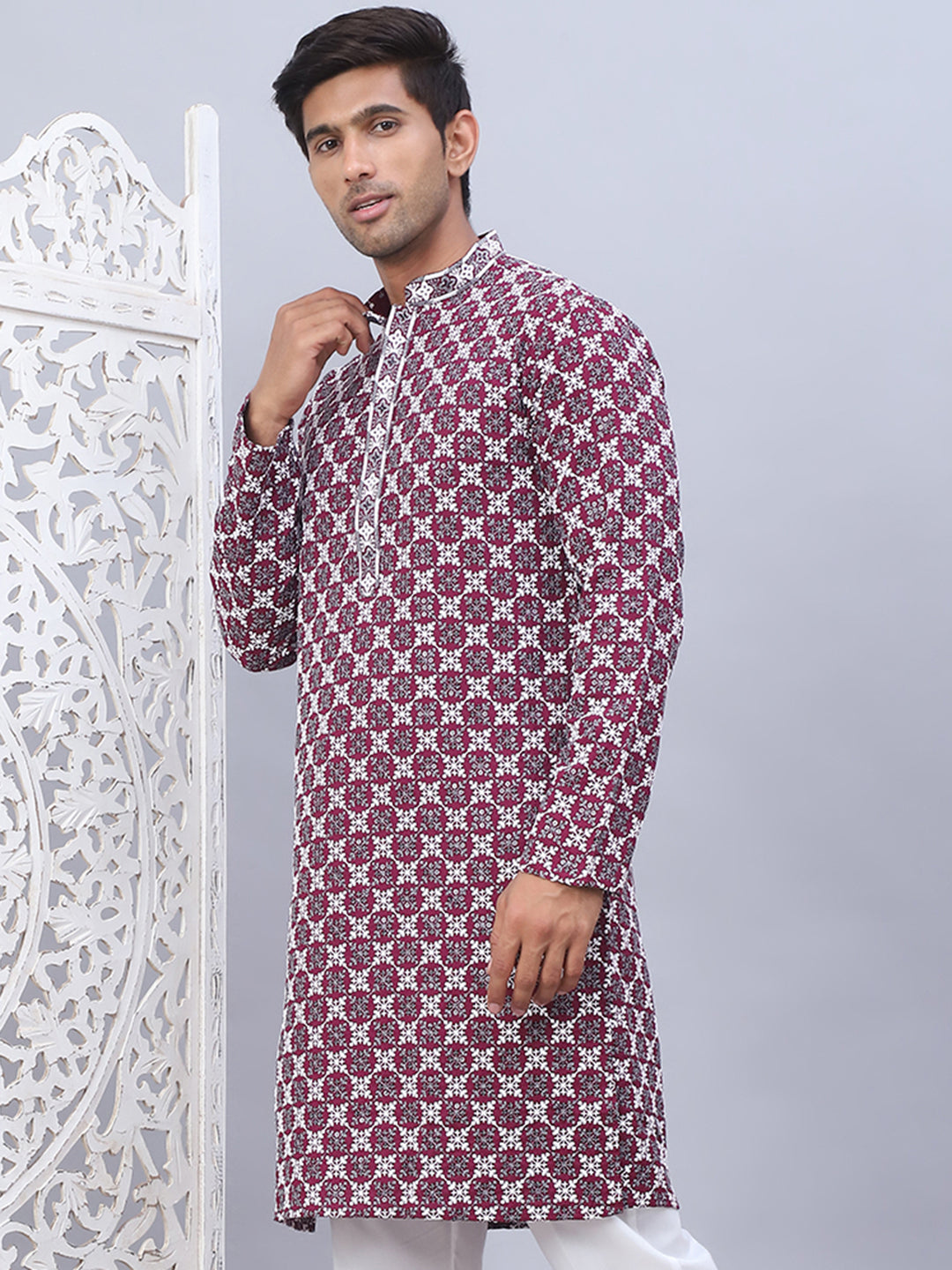 Embroidered & Sequins Kurtas for Men