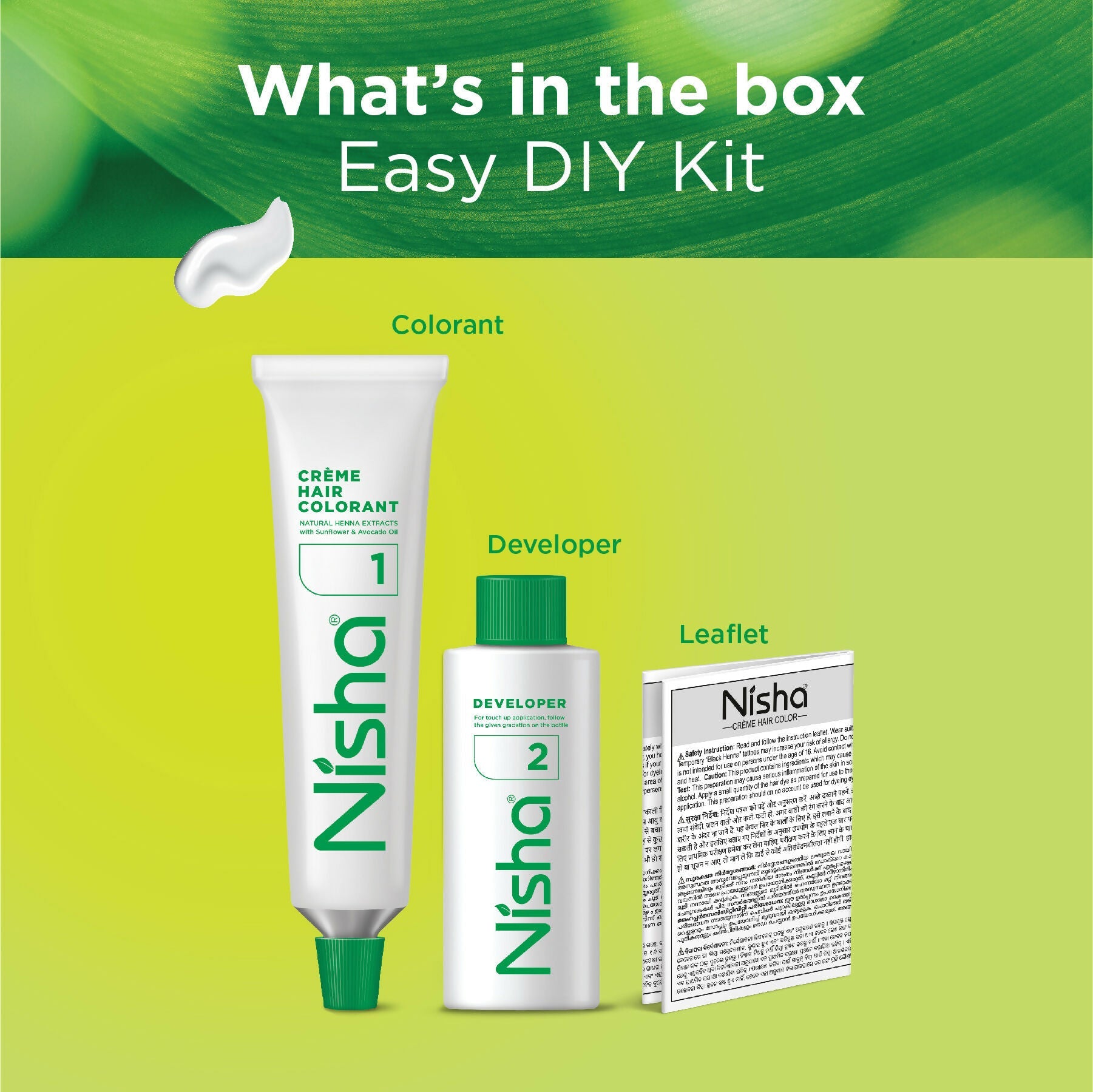 Nisha Creme Hair Color for Women & Men - Dark Brown