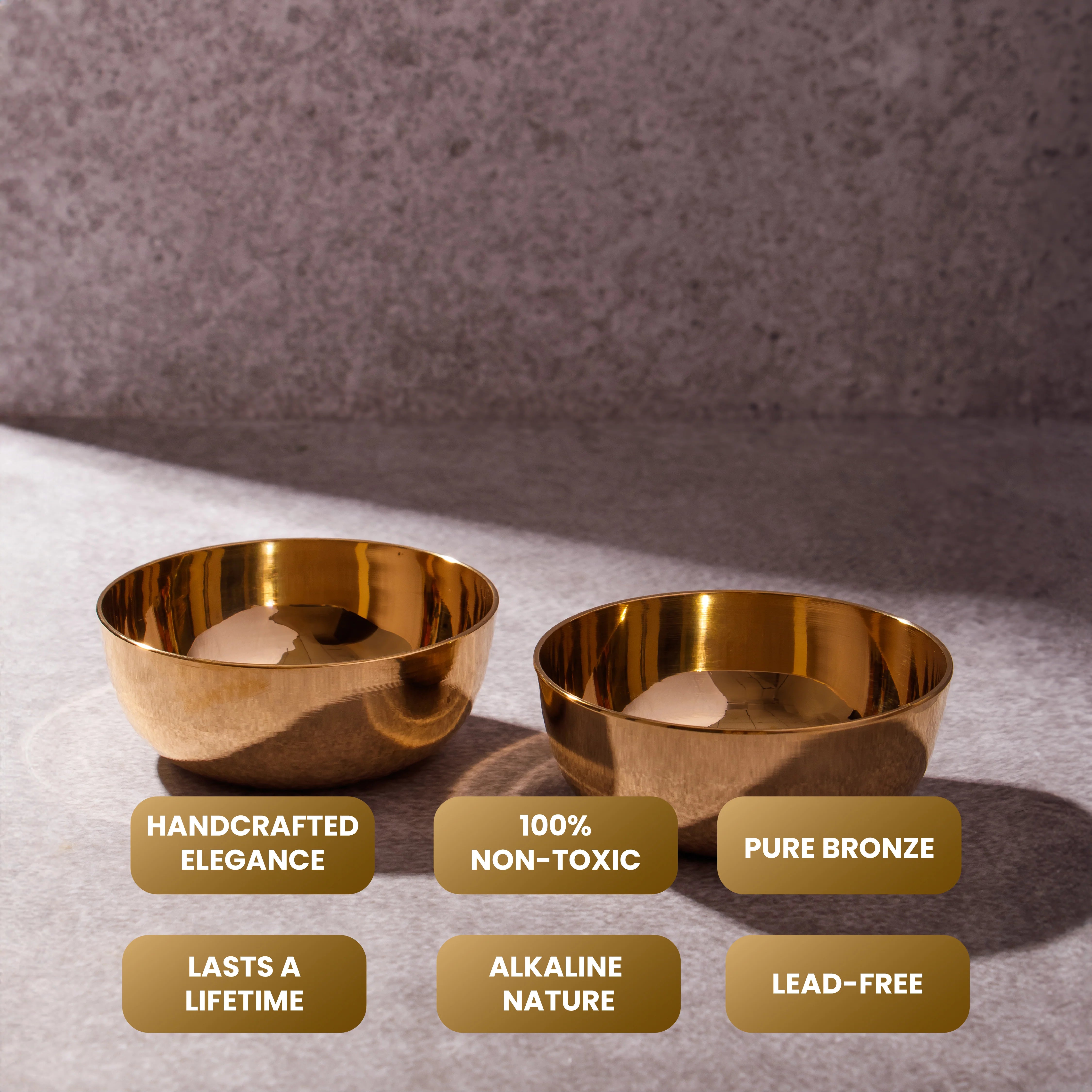 Health Smith Pure Kansa Bowl – Handcrafted Ayurvedic Eating Bowl