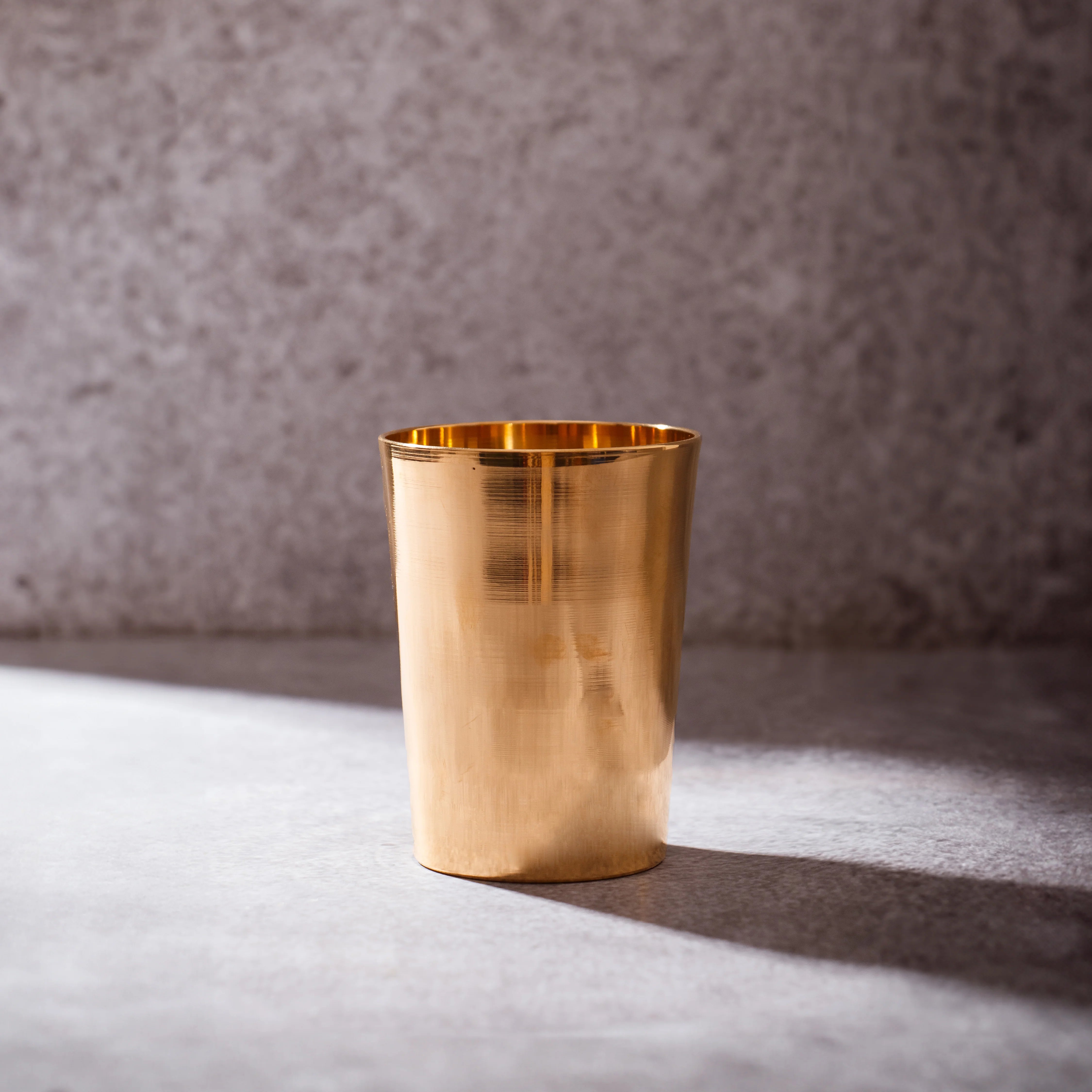 Health Smith Pure Kansa Water Glass | Bronze Tumbler | Ayurvedic Drinking Glass for Daily Wellness