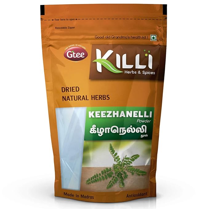 KILLI Keelanelli | Bhumyamalaki | Bhumi Amla | Phyllanthus amarus | Nela usiri Powder, 100g (Pack of 2)