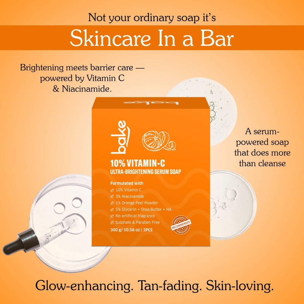 Bake 10% Vitamin C Ultra Brightening Serum Soap