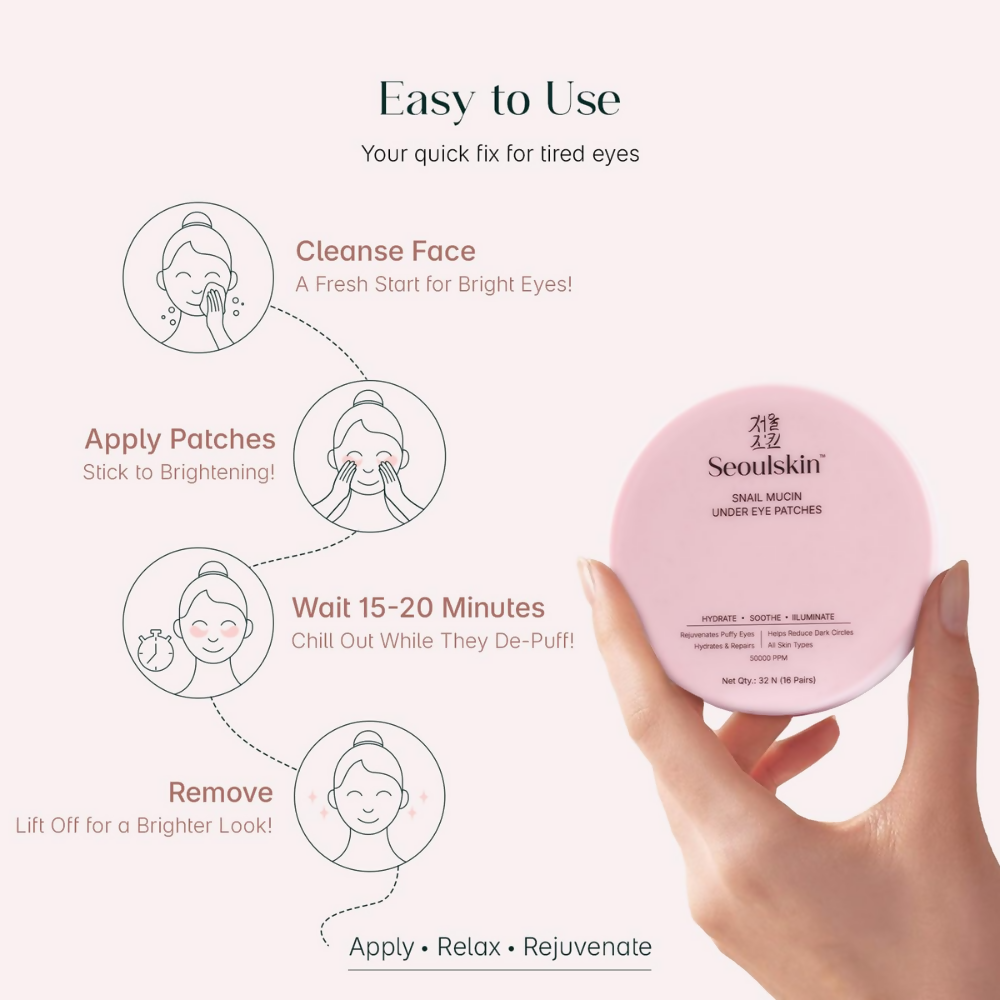 Seoulskin Collagen Glass Skin Overnight Mask + Snail Mucin Under Eye Patches