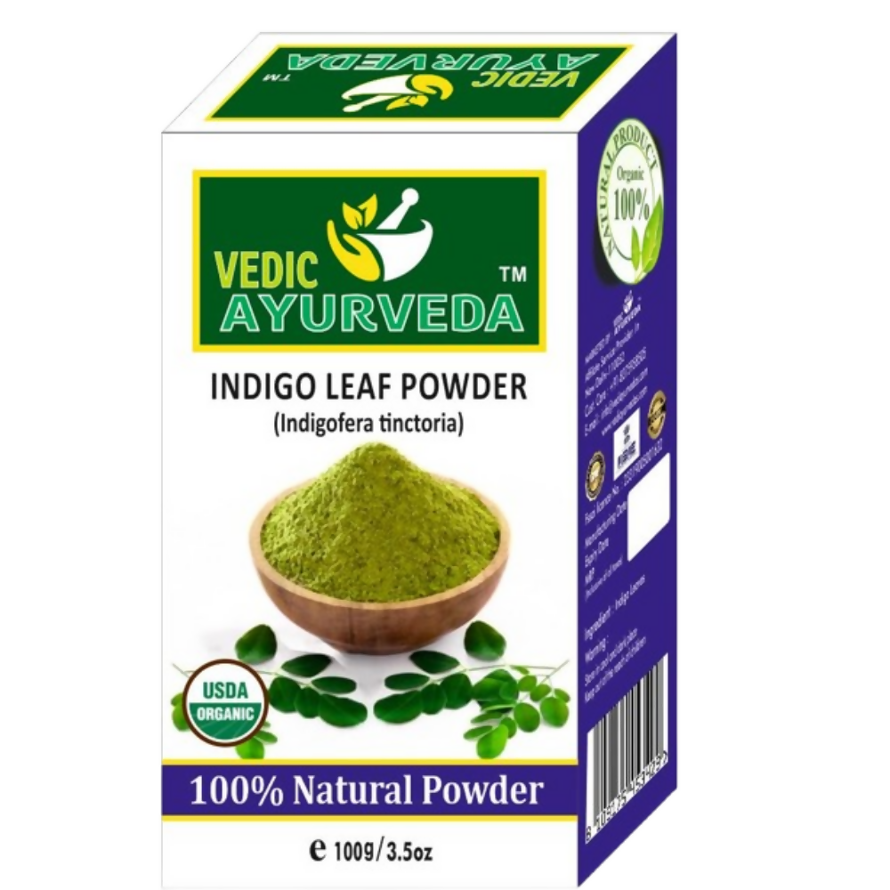 VedicAyurveda Pure Organic & Natural Indigo, Shikakai & Heena Powder