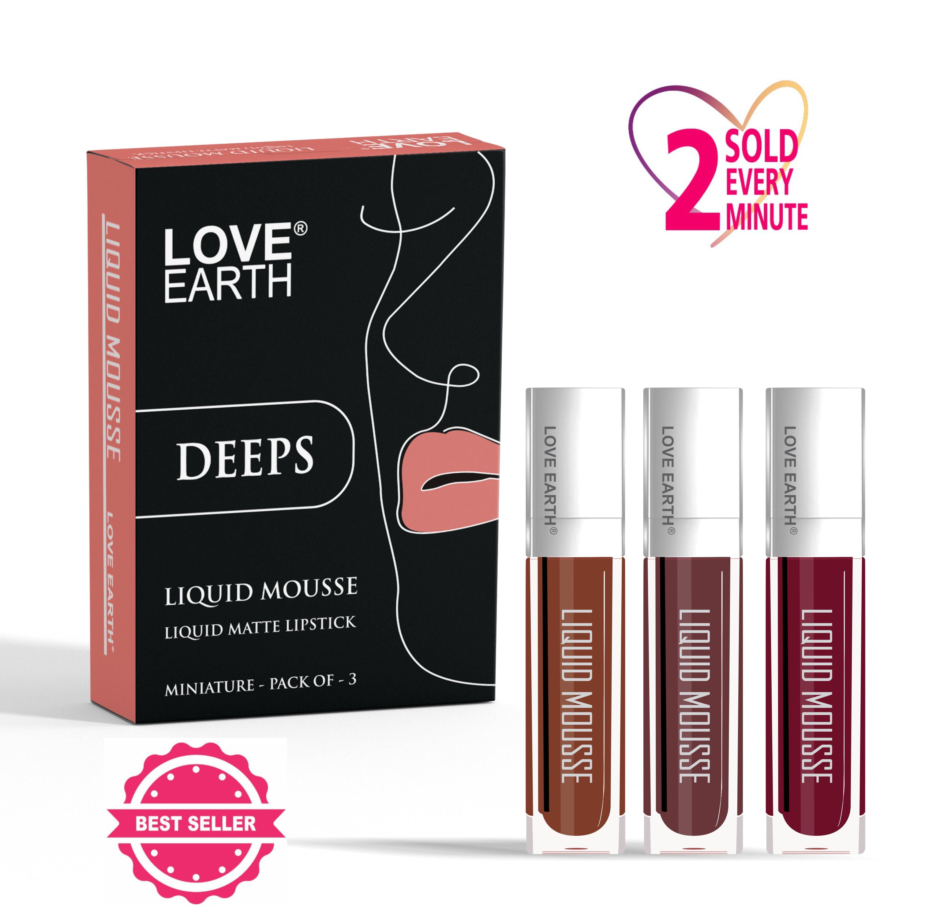 Love Earth Liquid Mousse Matte Lipstick - Deeps