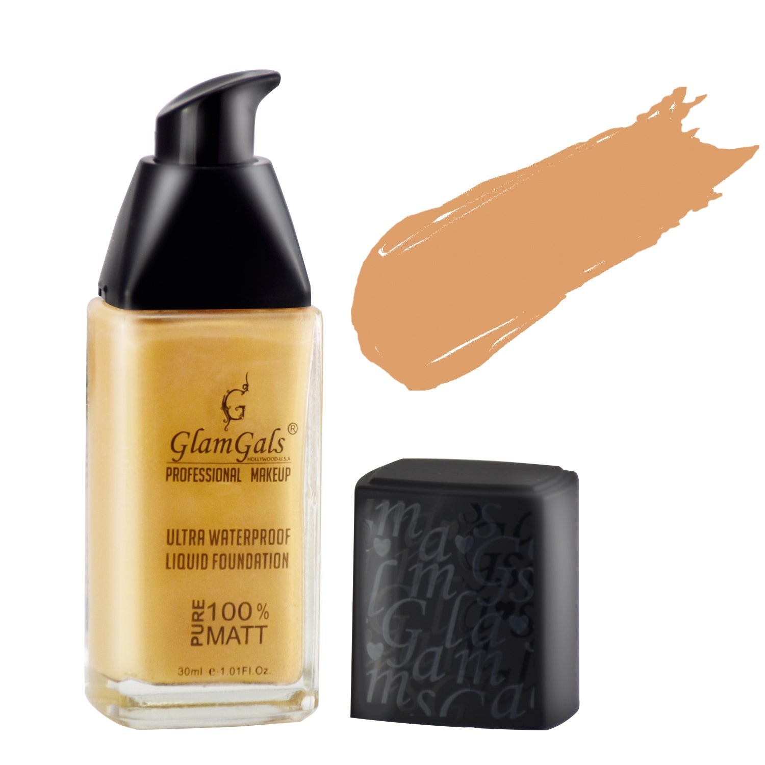 Glamgals Hollywood-U.S.A Ultra Water Proof Liquid Foundation, Warm Nude