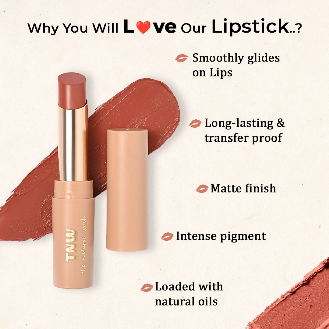 The Natural Wash Silky Matte Fusion Longstay Bullet Lipstick - Cosmic Pink