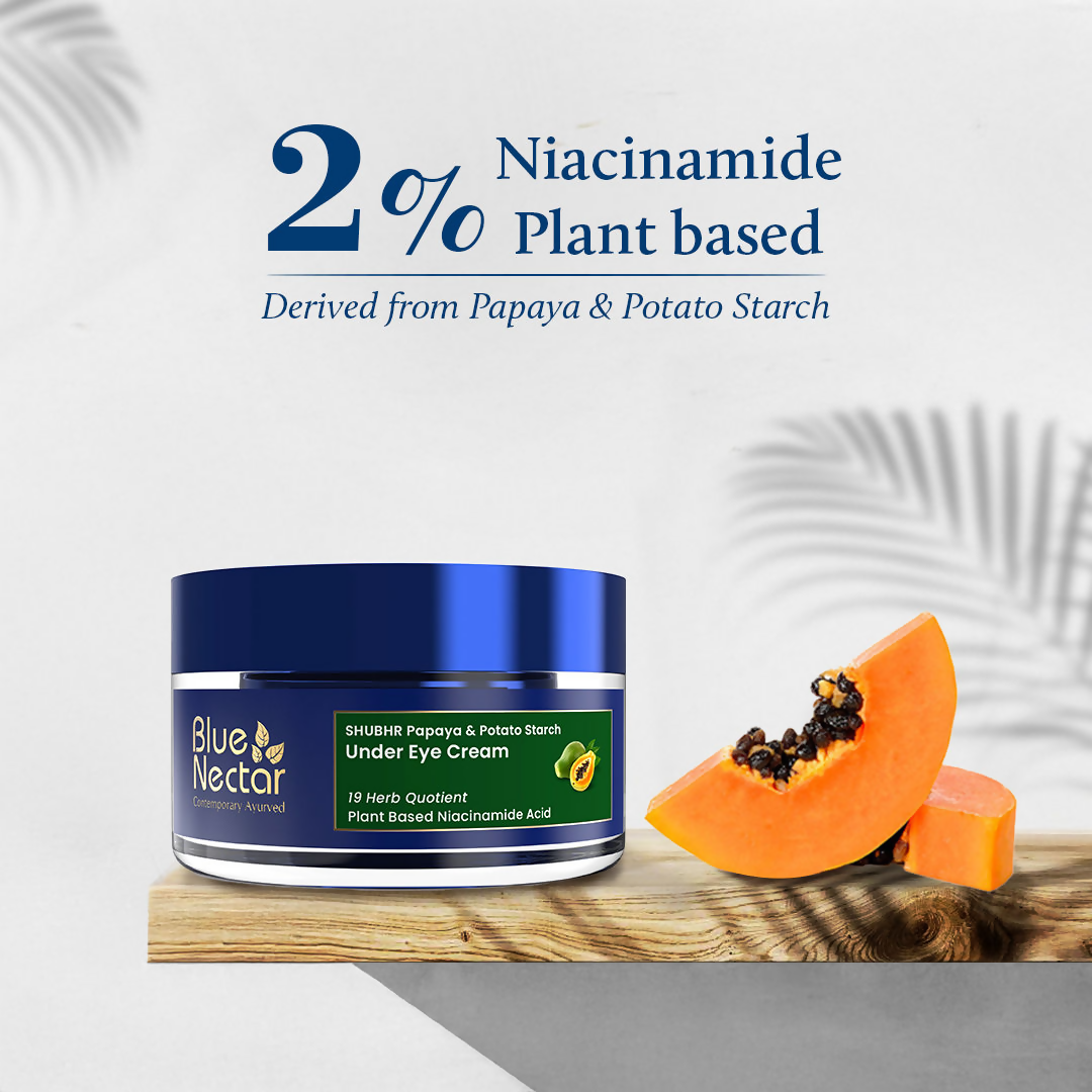 Blue Nectar Under Eye Cream For Dark Circles Natural Niacinamide