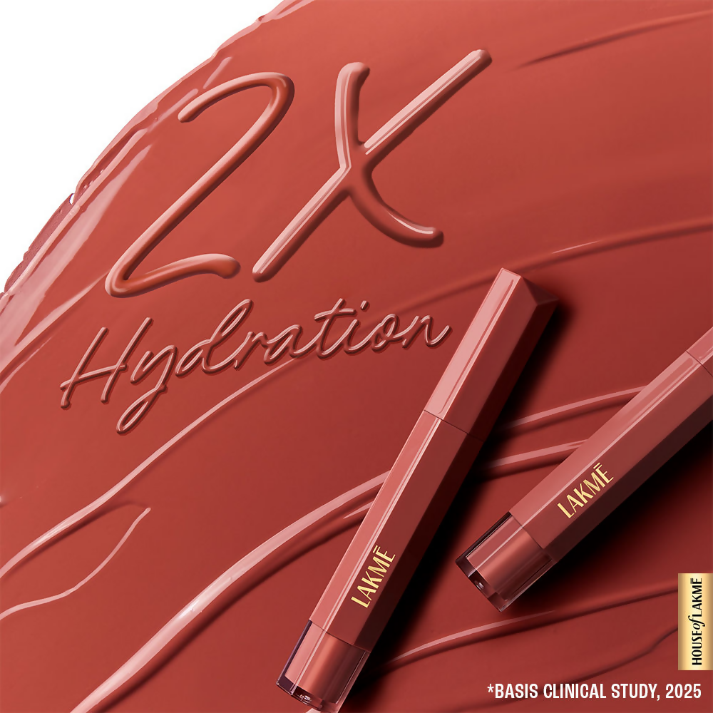 Lakme 9to5 Hya Matte Liquid Lipstick + Hyaluronic Acid - PowerhousePlum