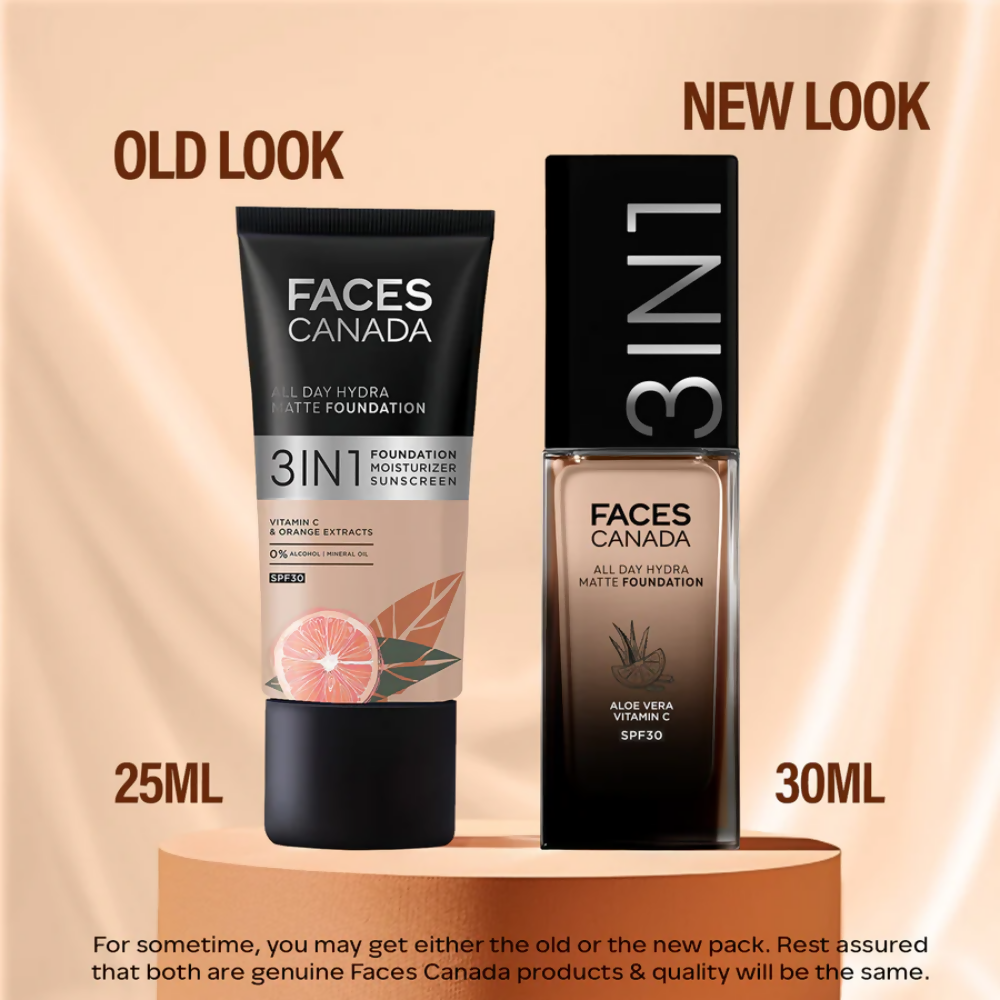Faces Canada All Day Hydra Matte 3 in 1 Foundation - Rich Ivory 013