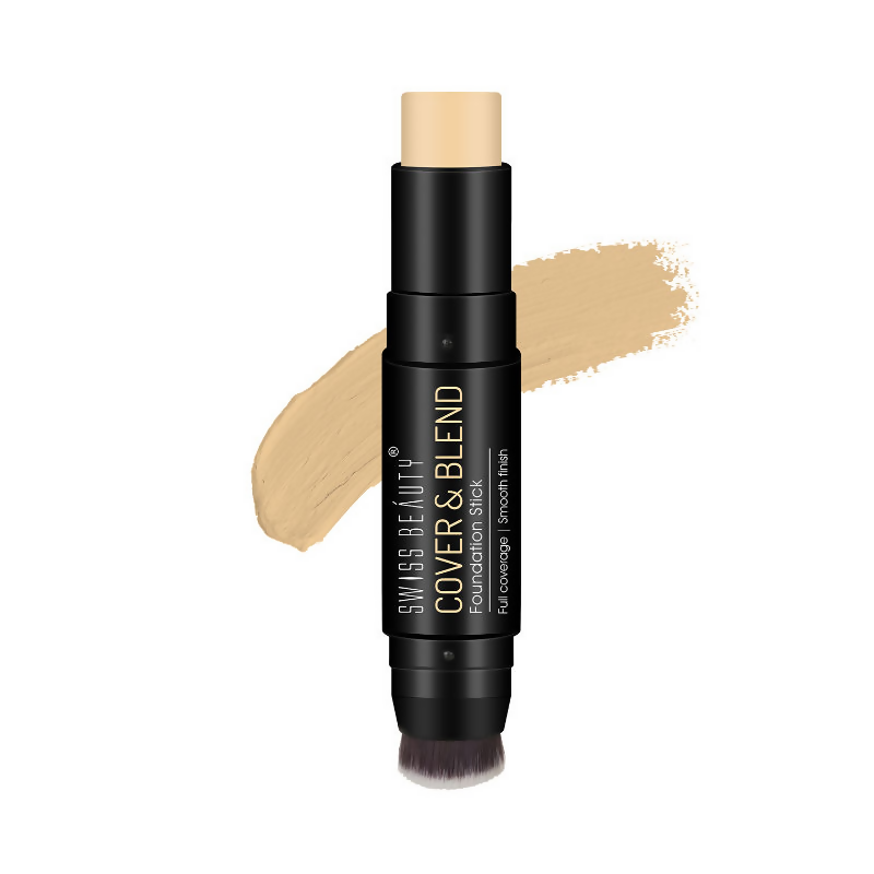 Swiss Beauty Cover & Blend Stick Foundation - 01 Pretty Vanilla