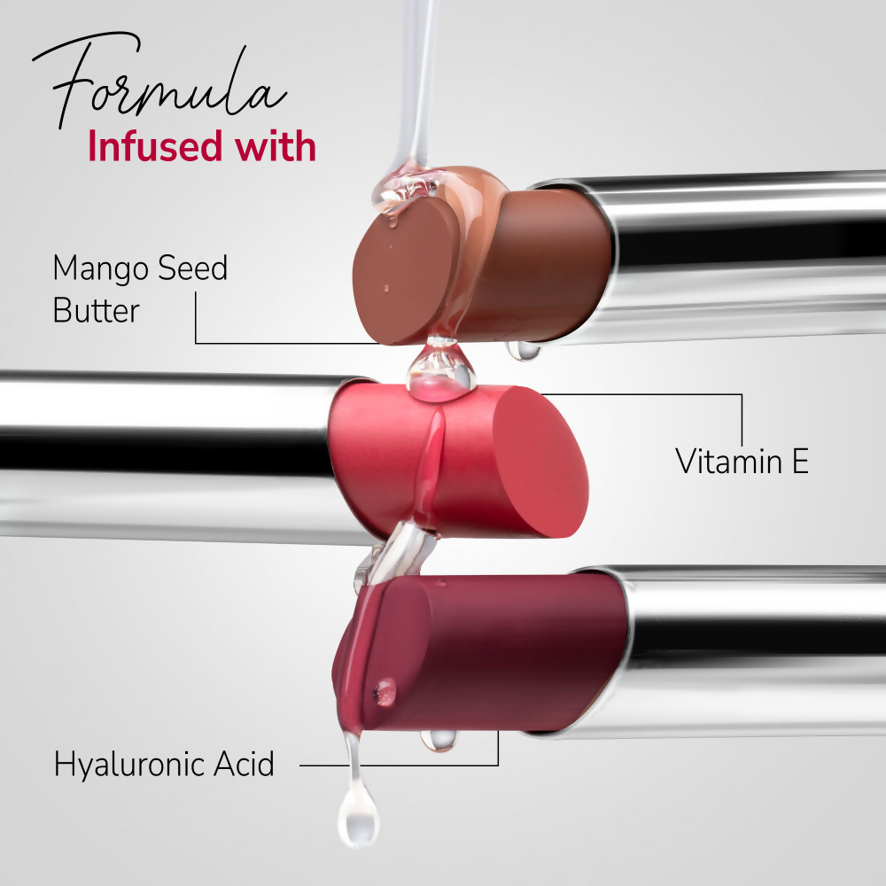 Mila Beaute 24 Hr Non-Transfer Matte Locked-In Lipstick - Fresh Rose