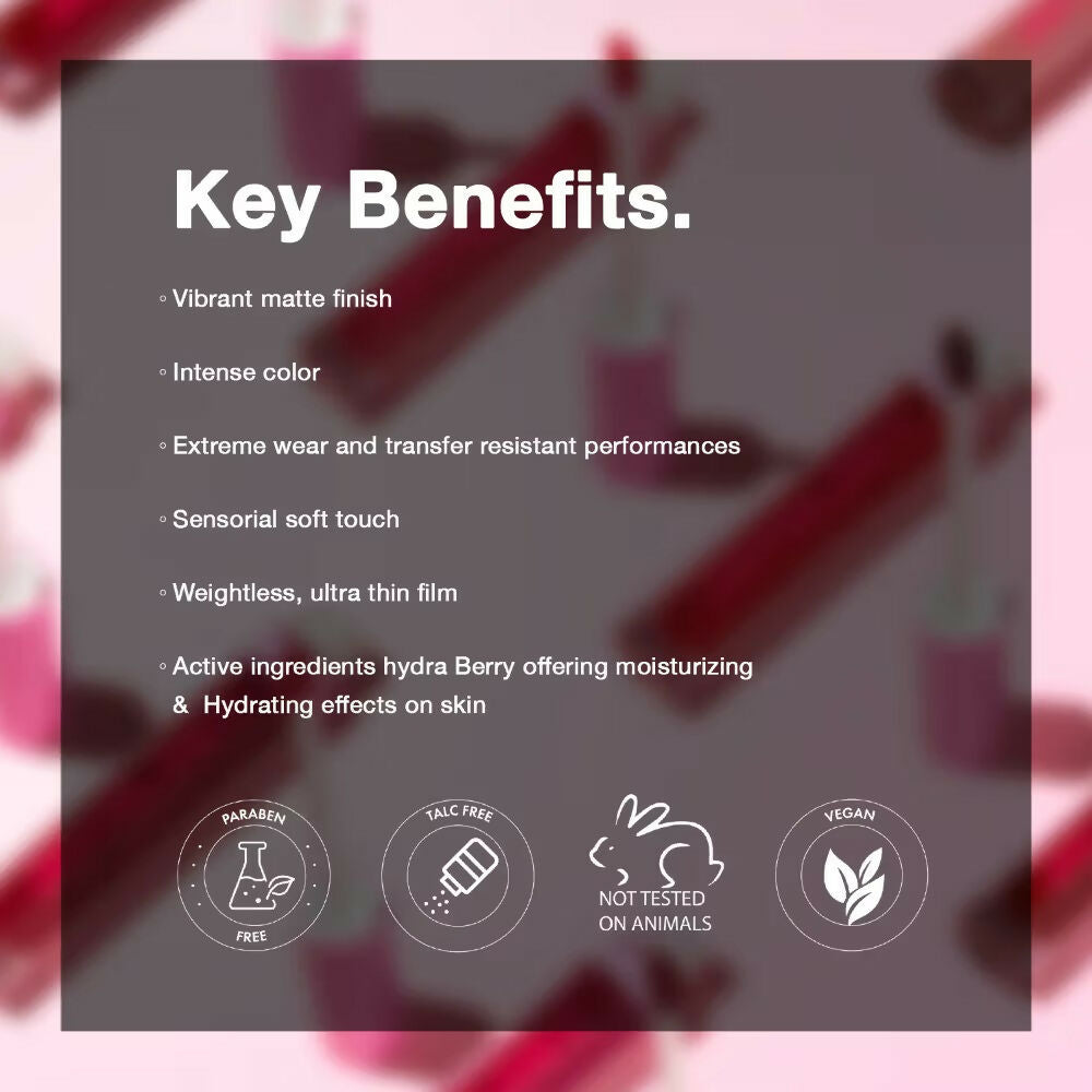 Joyology Beauty Color Delight Lip Fluid Liquid Lipstick - Berry Business