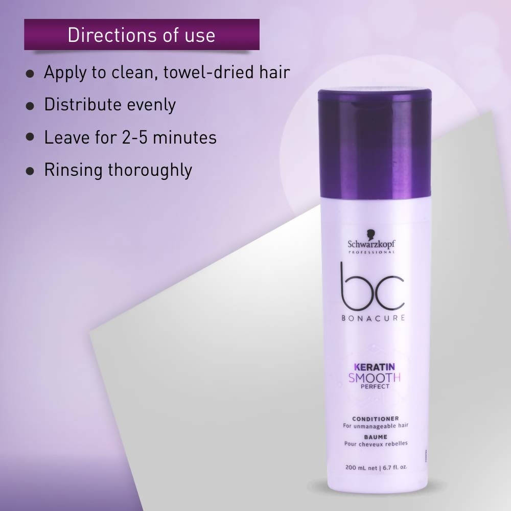 Schwarzkopf Professional BC Bonacure Keratin Smooth Perfect Conditioner - Purple