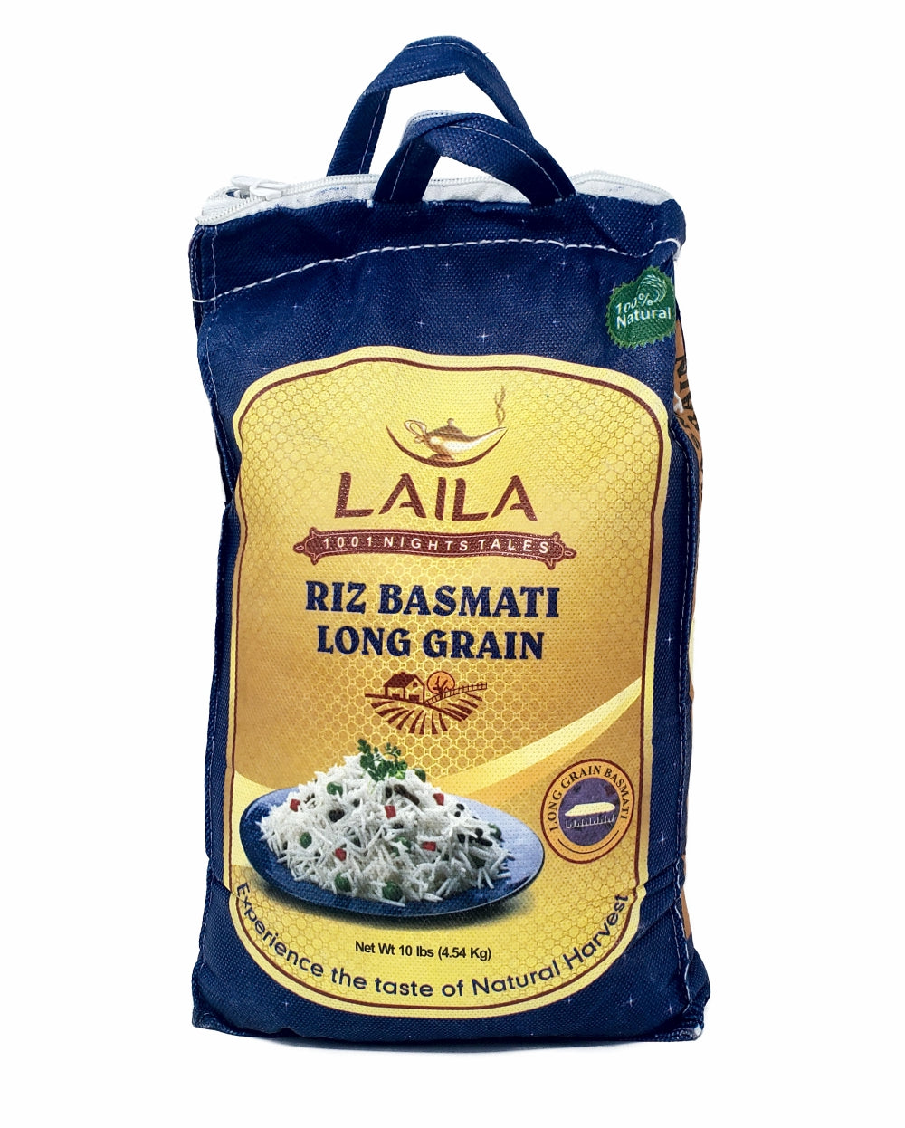 Super Laila Basmati Long Grain Rice 10lbs (4.54 kg)