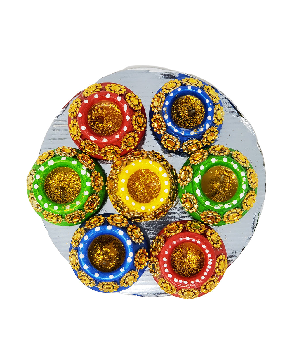 Large Matka Diya Set of 7