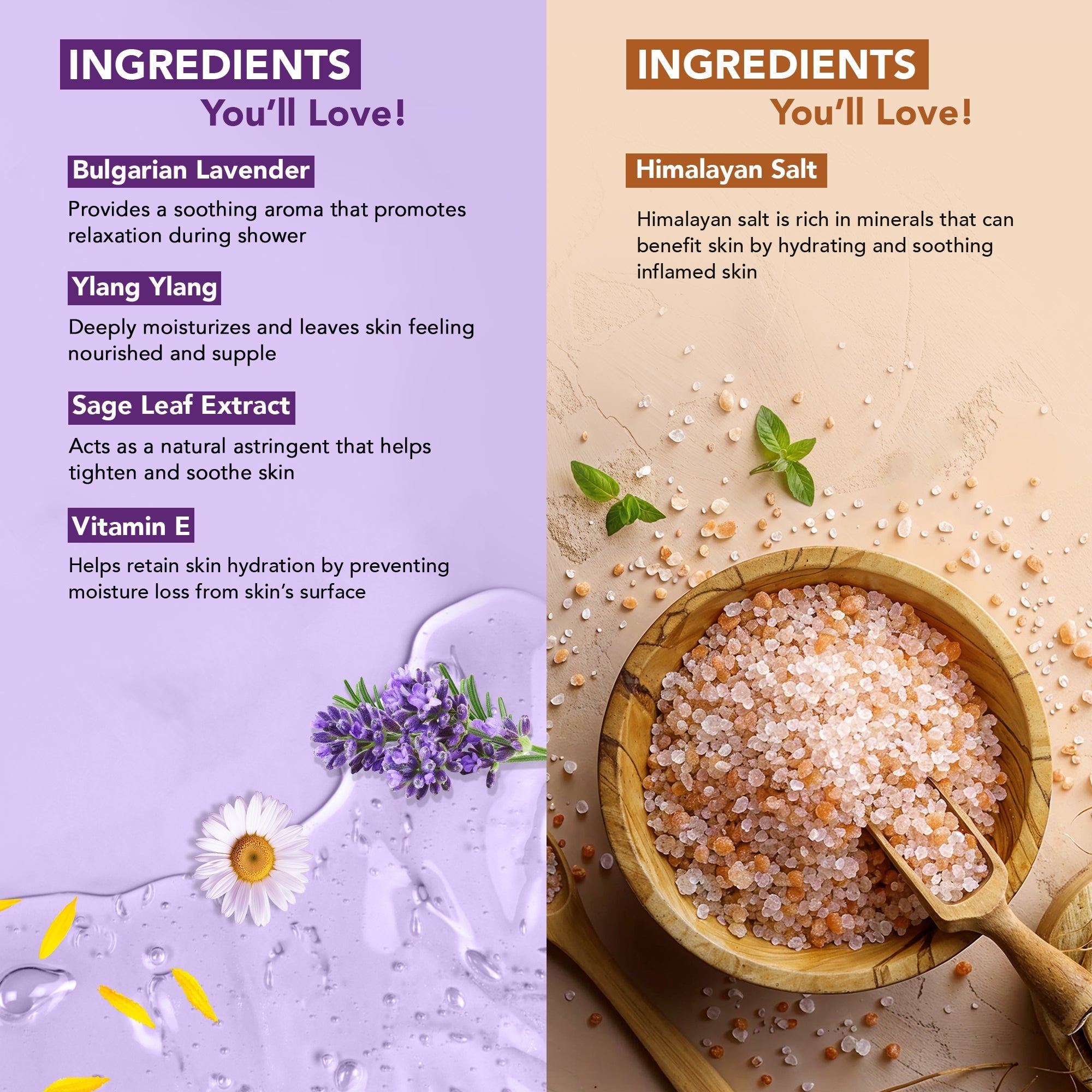 Botanic Hearth Bulgarian Lavender Bodywash & Himalayan Scrub