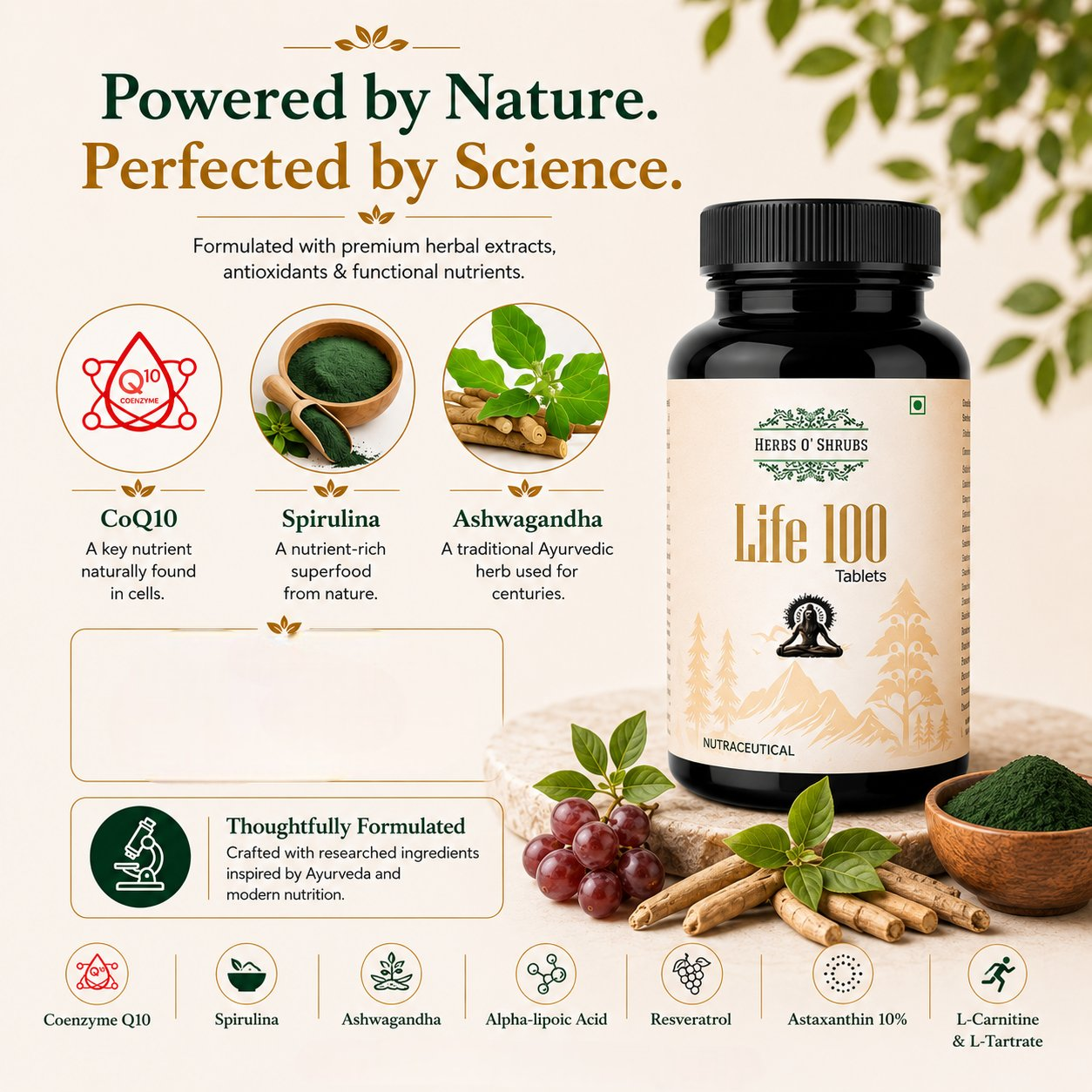HerbsO’Shrubs Life-100 Tablets