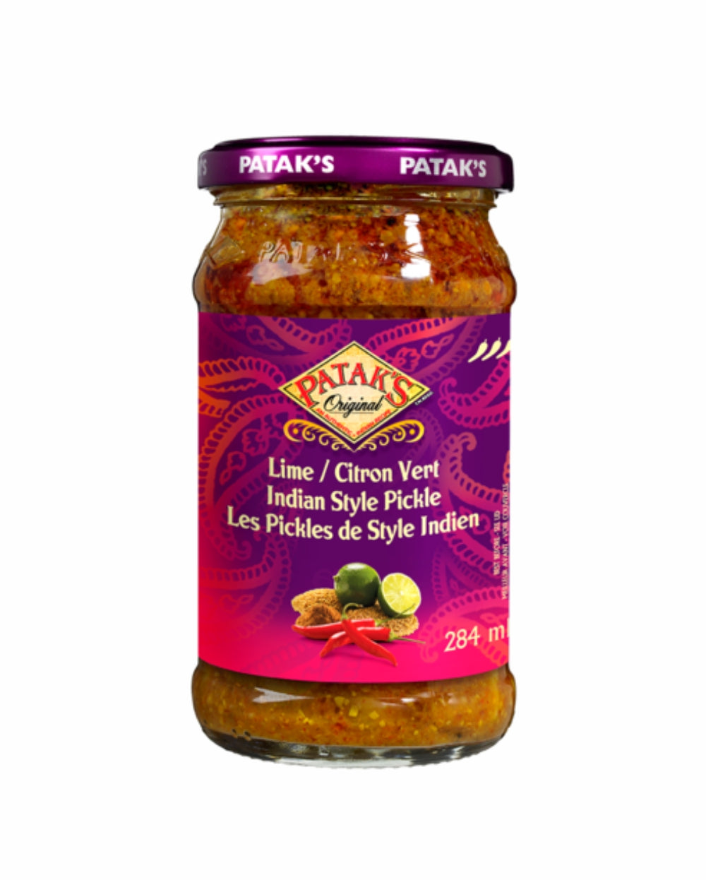 Patak's Pickle Hot Lime Indian Style 284ml