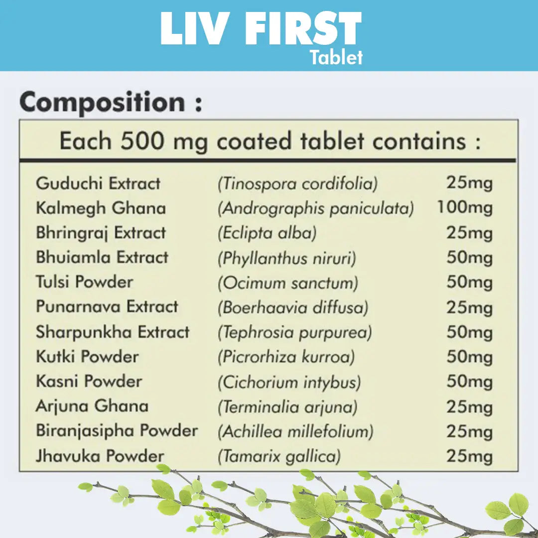 Herbal Hills Liv - First Liver Support Tablets
