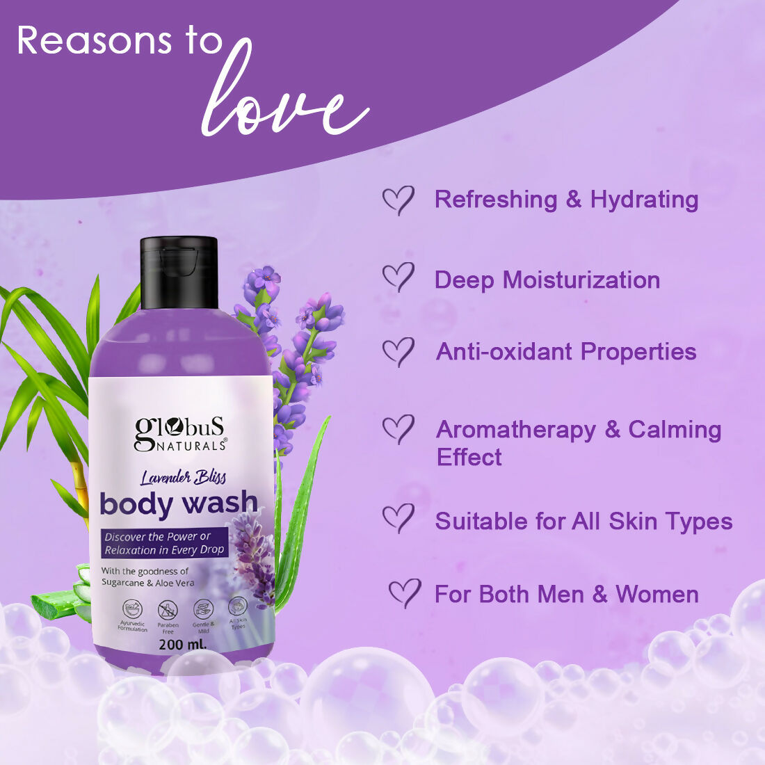 Globus Naturals Lavender Body Wash