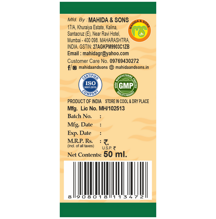 Mahida's Kalonji Oil For Hair Growth, Hair Fall & Glowing Skin Oil