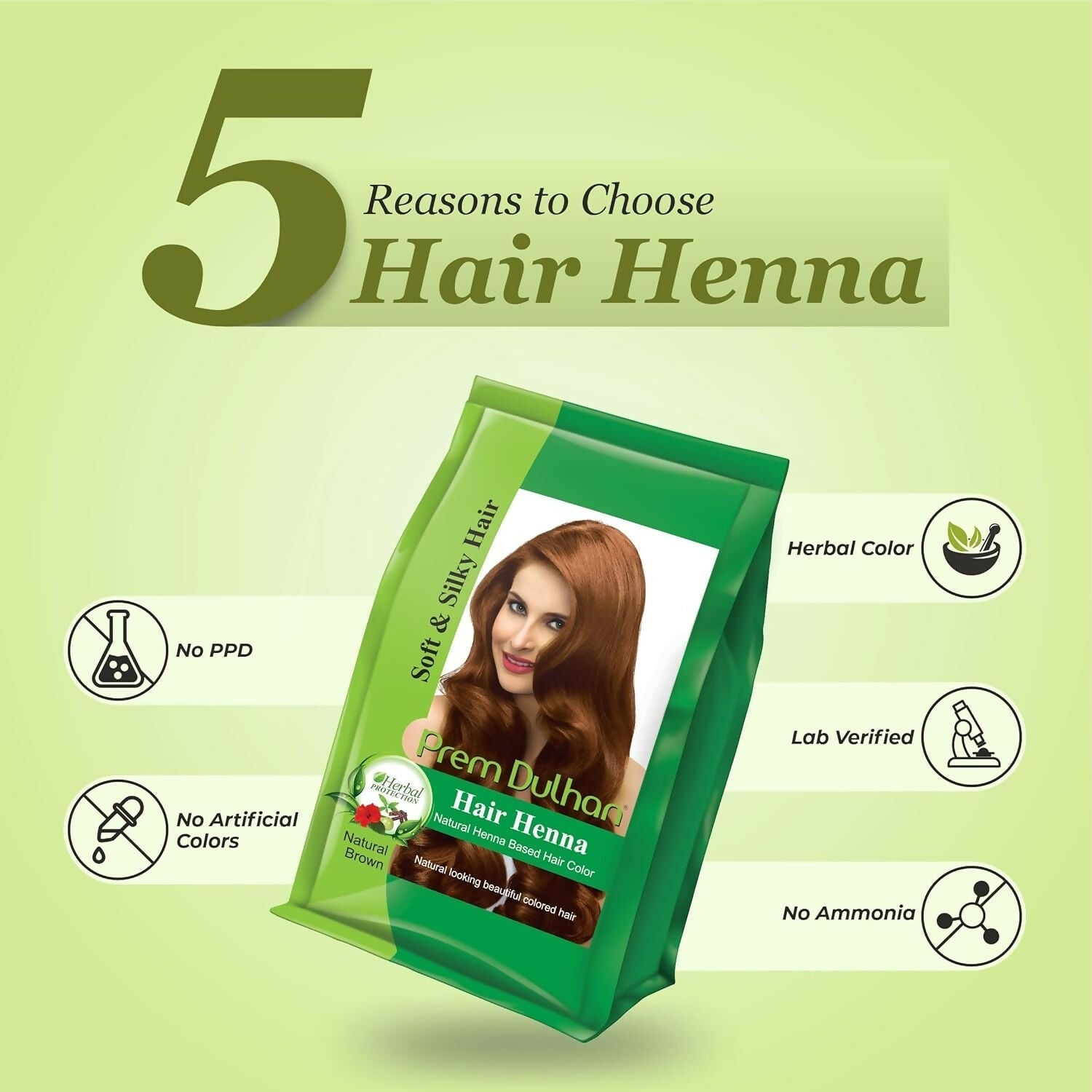 Prem Dulhan Hair Henna Natural Henna Based Hair Color