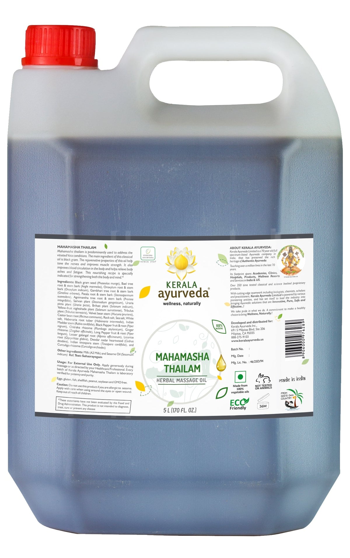 Kerala Ayurveda USA Mahamasha Thailam