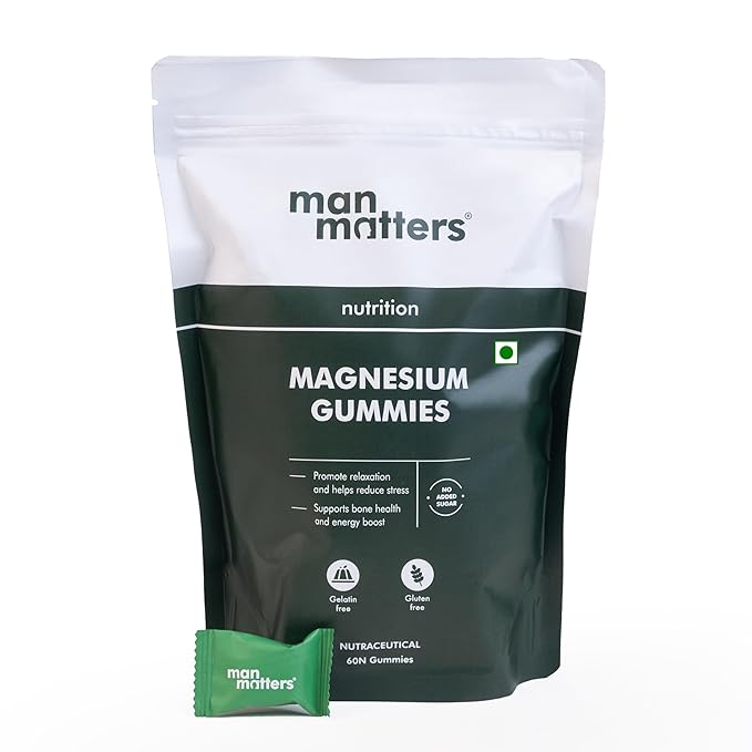 Man Matters Magnesium Gummies packaging on a white background